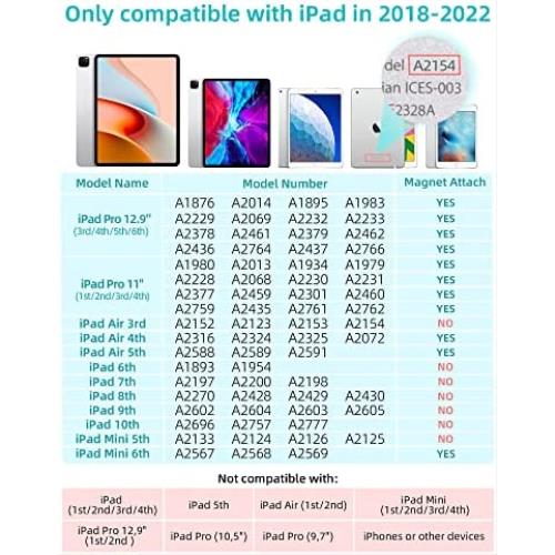 스타일러스 펜 미국 메타 A8(2배 빠른 충전, 2배 내구성 팁) 애플 아이패드 10세대~6세대, 프로 12.9 6세대,프로 11 4세대-634054