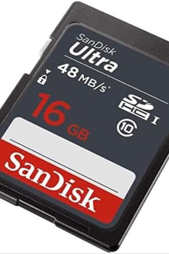 샌디스크 울트라 16GB 5팩 SD SDHC 메모리 플래시 카드 미국-638059