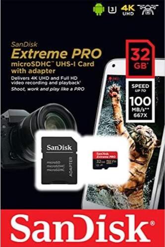 샌디스크 Extreme PRO microSDHC 메모리 카드 미국-638102