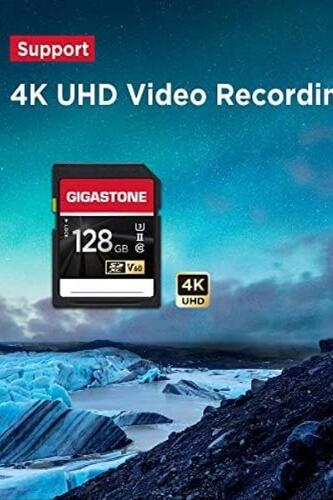 기가스톤 128GB SD 카드 UHS-II V60 U3 SDXC 메모리 미국-638167