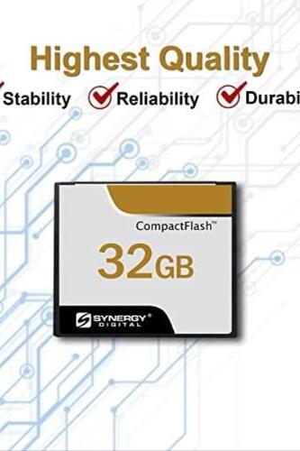 시너지 디지털 32GB 콤팩트 플래시 메모리 카드 - 50MB/s 미국-638156