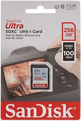 샌디스크 256GB 울트라 SDXC UHS-I 메모리 카드 - 100MB/s 미국-638017