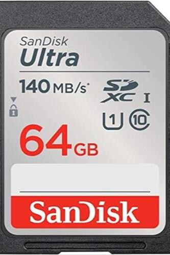 샌디스크 64GB SD카드 5팩 SD 울트라 UHS-I 클래스 10 (SDDUNB-064G-GN6)IN) Stromboli SDXC를 제외한 모든 것이 포함된 번들 미국-638308