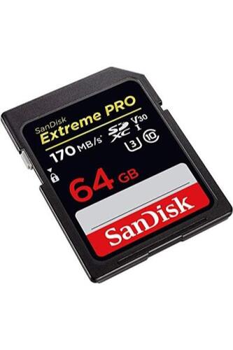 샌디스크 64GB SDXC SD Extreme Pro 메모리 카드(투팩) 미국-638099