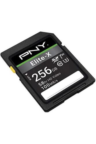 PNY 256GB Elite-X Class 10 U3 V30 SDXC 플래시 메모리 카드 미국-638132
