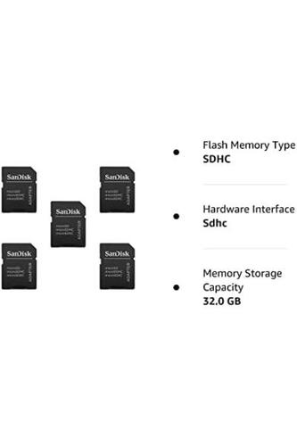 5팩 - 샌디스크 MicroSD MicroSDHC to SDSDHC 어댑터. 최대 32GB 용량의 메모리 카드 미국-638128