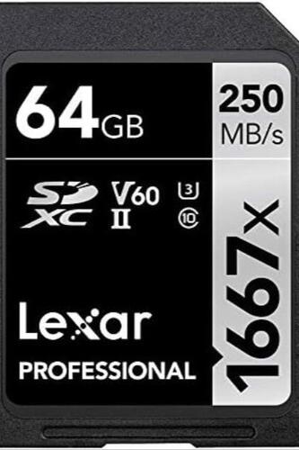 렉사 프로페셔널 SDHC/SDXC 1667x UHS-II 64GB 메모리카드 (3팩) 미국-638045