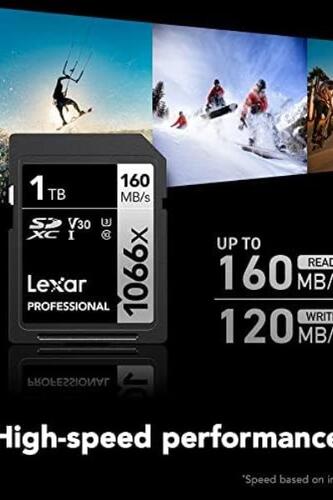 렉사 프로페셔널 1066x256GB SDXC UHS-I 메모리 카드 미국-638065