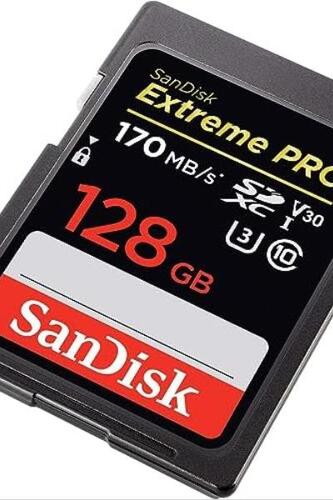 샌디스크 128GB Extreme PRO UHS-ISDXC 메모리 카드 미국-638041