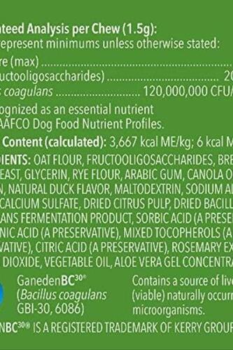 반려견 영양제 미국 와그 프로바이오틱스 용 영양제 츄, 천연 오리맛, 90 -641882