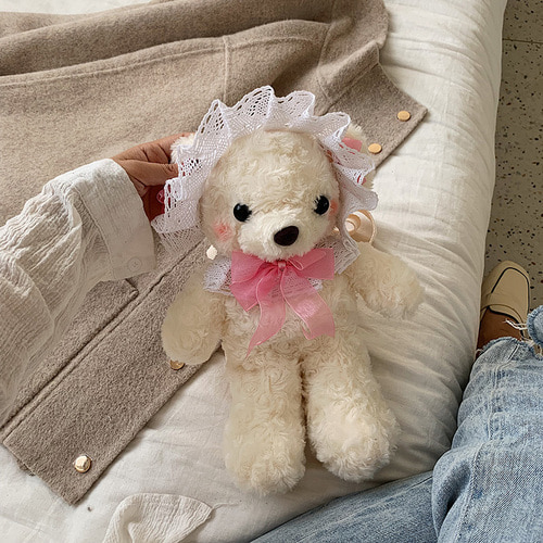 곰인형 백팩 귀여운 가방 소녀 일족 캐릭터 인형 나그랑-22293192488029