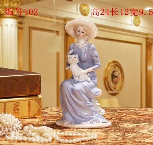 미니조각상 장식품 미니어처 미니 침실 하얀 유럽식 조각 예술품 도기-22293192491090