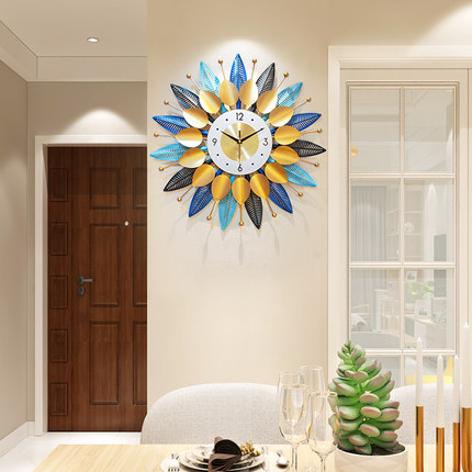 인테리어 인기 예쁜 벽시계 괘종 거실 가정용 패션 아이디어 시계 침실 개성 예술 정음-502847