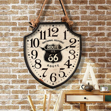 인테리어 인기 예쁜 벽시계 아메리칸 앤티크 괘종 바 장식 벽걸이 시계 로프트 창의 큼-503000