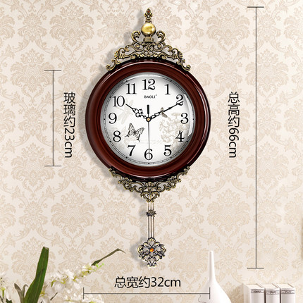 인테리어 인기 예쁜 벽시계 유럽식 벽시계 거실 시계 미국식 크리에이티브 아트 벽시계-503010