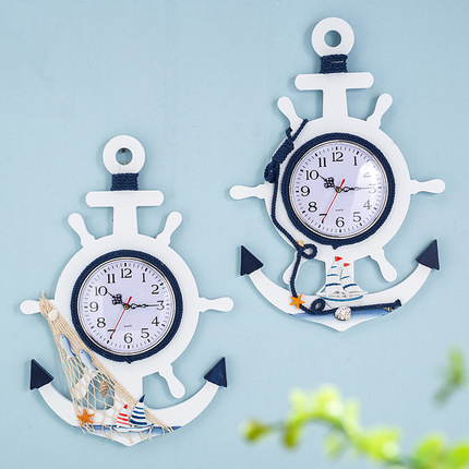 인테리어 인기 예쁜 벽시계 지중해풍 보트시계 크리에이티브 마린 시계타종정-503087