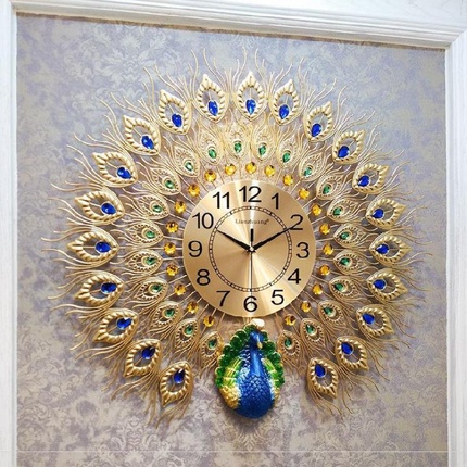 인테리어 인기 예쁜 벽시계 개성 있는 유럽식 크리에이티브 홀 시계 장식 빈티지 시계는 타구의 흐름을 면한다-503235