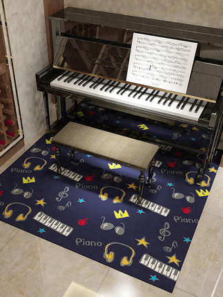 캐릭터 귀여운매트 러그 피아노 카펫 전용 소음 패드 음악가용 미끄럼 방지 매트-506281