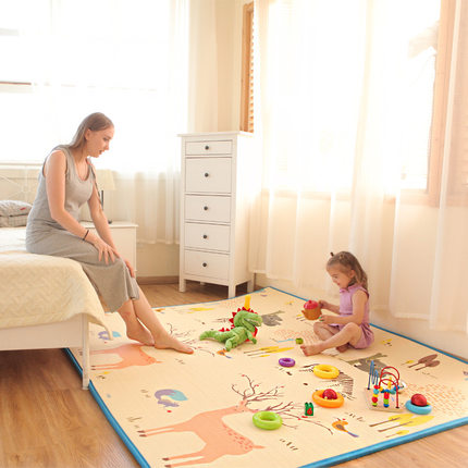 캐릭터 귀여운매트 러그 아기 매트 한 장 한 장 두께 유아동 매트 거실 가정용 방-506425