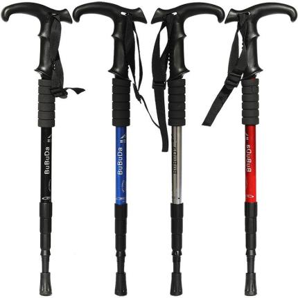 등산 스틱 하이킹 지팡이 조합감진 안전접이식 지팡이로 신축이 가능한 휴대용 선택 가능-512321