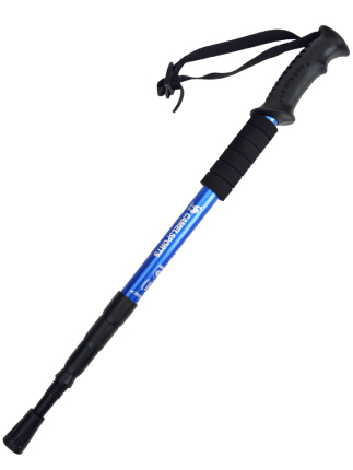 등산 스틱 하이킹 지팡이 낙타 스틱 야외 산행 미끄럼 방지 초경량 직자석 신축 4단 알루미늄-512325