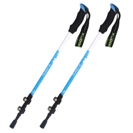 등산 스틱 하이킹 지팡이 살찐 스틱 알루미늄 초경량 신축 야외용 자물쇠를 하나 사다.-512335