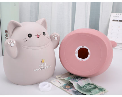 저금통 저축 대형 부자 습관 큰 용량의 저금통은 재물을 끌어들일 수 있는 고양이 아이디어 동전통-514052