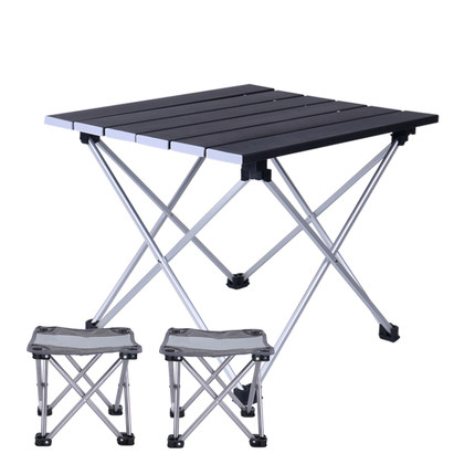 캠핑 경량 롤테이블 접이식 탁자와 의자 세트 야외 비치 휴대용 초경량 알루미늄 판넬 차량-514233