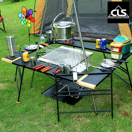 캠핑 경량 롤테이블 신형 야외 바비큐 테이블은 메쉬 테이블과 함께 캠핑할 수 있으며 휴대용으-514234