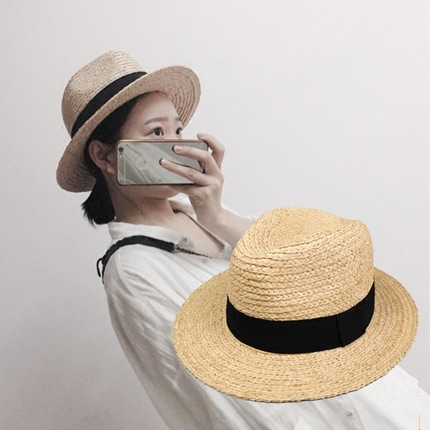사파리모자 선캡 63cm 라글란 모자 초모녀 여름 라피아햇 대가리-516713