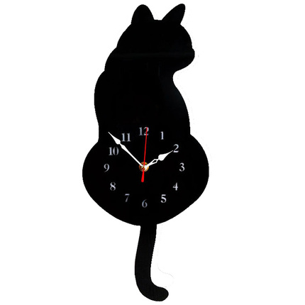 고양이 벽시계크리에이티브 캣츠 시계 거실 침실 정음 심플 디-519634