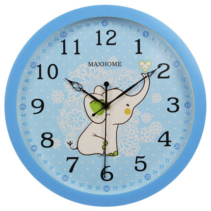 캐릭터 동물 벽시계조교 학습용 캐릭터 귀여운 코끼리 아이디어 시계-519883