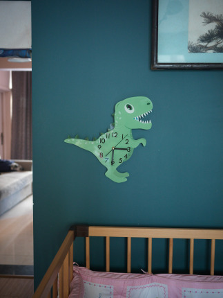 캐릭터 동물 벽시계오리지널 디자인 북유럽 시계 ins 공룡 동물-520058