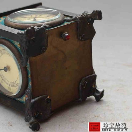 앤틱 빈티지 시계 골동품 공예품 골동품 시계가구 일용 기계시계걸이-520210