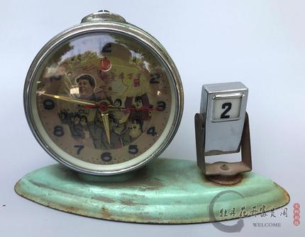 앤틱 빈티지 시계 골동품 고물 고물 고물 기계좌표 알람시계 홈백-520325