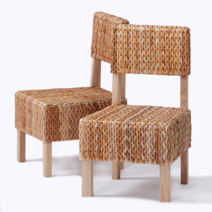 라탄 스툴 건강 의자 등나무 등받이 의자 원목 의자 창의 캐주얼 의자 벤치-520474