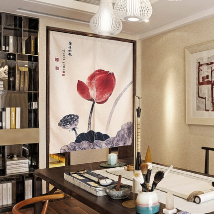 창문 방문 가리개 중국식 커튼은 가정용 침실 주방 커튼-521514