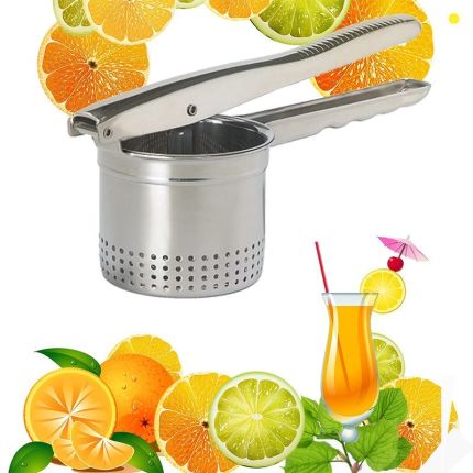 수동 과일 착즙기 스테인레스 스틸 핸드믹서 수동 사탕수수 주스 가정용 과일 오렌지 짜기-524490