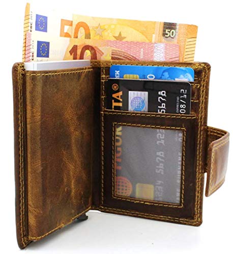 명품 카드 명함 지갑 독일출고지폐와 동전 수납 공간이있는 Figuretta 프리미엄 가죽 신용카드 케이스 슬림 지갑 긁힘 방지 보호534429