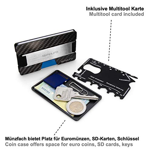 명품 카드 명함 지갑 독일출고동전 주머니가있는 신용카드 케이스 알루미늄 슬림 지갑 카드 케이스 미니 지갑 독일에서 디자인 됨534440
