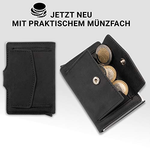 명품 카드 명함 지갑 독일출고가죽 동전 주머니가있는 미니 신용카드 케이스 남성 슬림 지갑 카드 케이스 동전 지폐 및 신용카드 지갑 534445