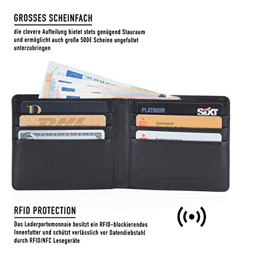 명품 카드 명함 지갑 독일출고동전 수납 공간이있는 지갑 8 칸 카드 케이스 나파 가죽으로 만든 지갑 남성534446