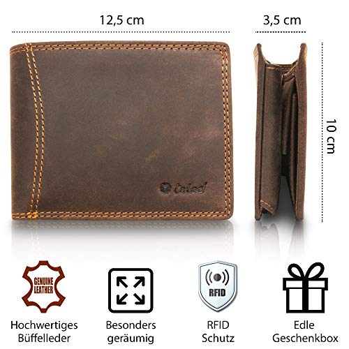 명품 카드 명함 지갑 독일출고TALED 지갑은 RFID 보호 기능을 갖춘 고품질의 빈티지 가죽으로 된 남성용 지갑534447