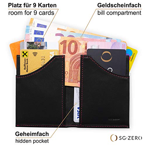 명품 카드 명함 지갑 독일출고5 9 장의 카드를 넣을 수있는 SG ZERO Elite Slim 지갑 미니 지갑 남녀534453
