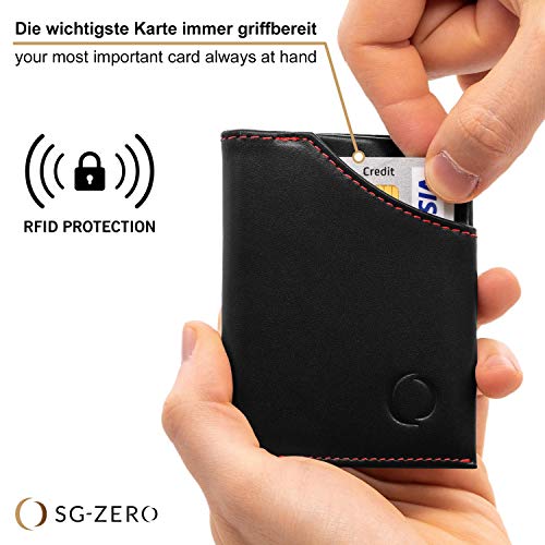 명품 카드 명함 지갑 독일출고5 9 장의 카드를 넣을 수있는 SG ZERO Elite Slim 지갑 미니 지갑 남녀534453