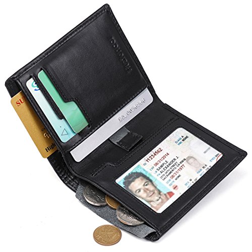 명품 카드 명함 지갑 독일출고Huztencor 지갑 남성 가죽 지갑 신용카드 케이스 RFID 보호 지갑 남성 블랙534454