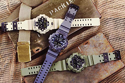 카시오 시계 남성 지샥 G-Shock XL Series quartz Watch Resistant Strap, beige, 25.8 (GA-700UC-5ACR)  미국출고 -537942