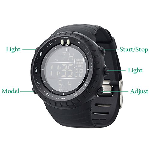 PALADA 남성 시계s Digital Sports Watch 방수 Tactical Watch with LED Backlight Watch for 남성 시계  미국출고 -538139