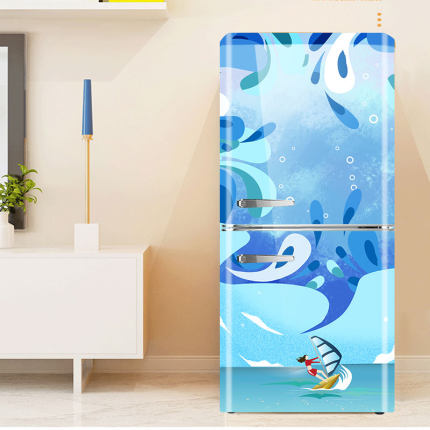 냉장고리폼 큐티 캐릭터 스티커 자동점냉장고 옷장 방문 가구 리뉴얼 방 벽면-539363