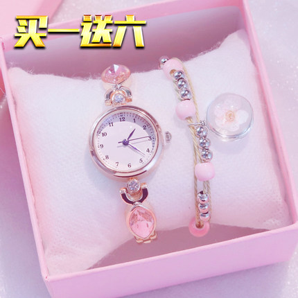 여성손목시계 여자시계 브레이슬릿 다이얼의 콤팩트한 디자인 여학생 심플 중고교생-543571